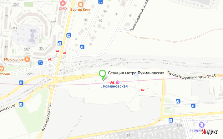 Станция метро Лухмановская